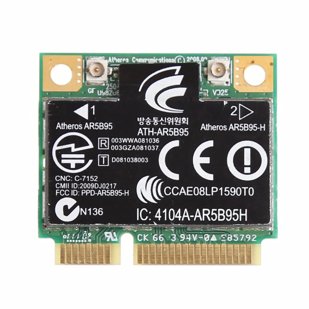 Беспроводная 150M 802.11b/g/n Мини карта PCI E для HP Atheros AR5B95 605560 005|mini pci-e card|half mini pci-ewireless card
