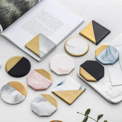 Luxury Unique Marble Pink Gold Ceramic Placemat Coaster Porcelain Mats Pads Table Decoration Accessories Kitchen Tool Gift
Luxury Unique Marble Pink Gold Ceramic Placemat Coaster Porcelain Mats Pads Table Decoration Accessories Kitchen Tool Gift