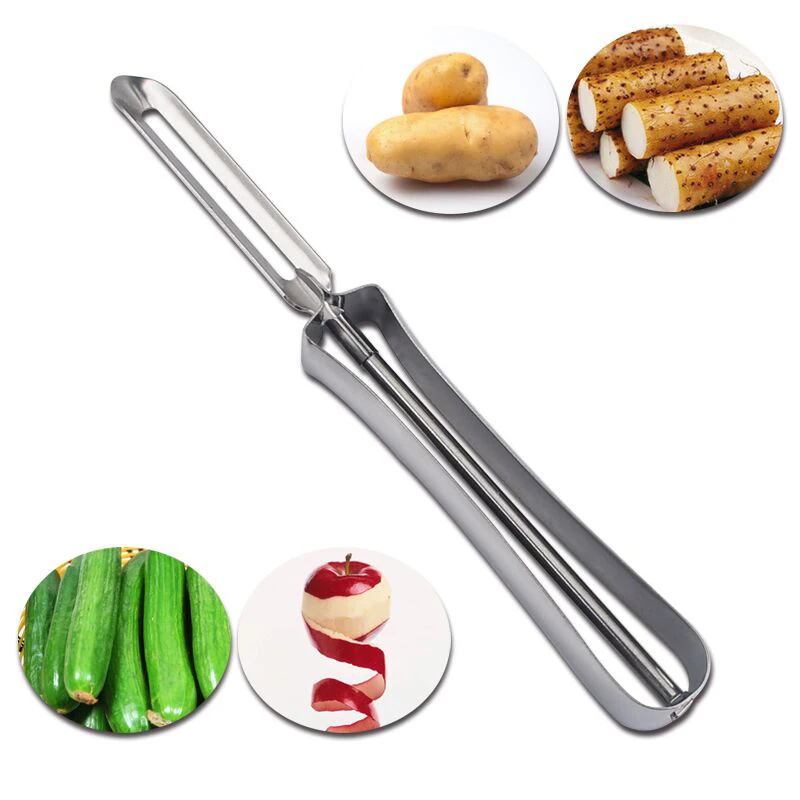 Stainless Steel Potato Peeler Fruit Carrot Vegetable Slicer French Cutter Grater Fruit Melon Planer Grater Kitchen Gadget
Stainless Steel Potato Peeler Fruit Carrot Vegetable Slicer French Cutter Grater Fruit Melon Planer Grater Kitchen Gadget