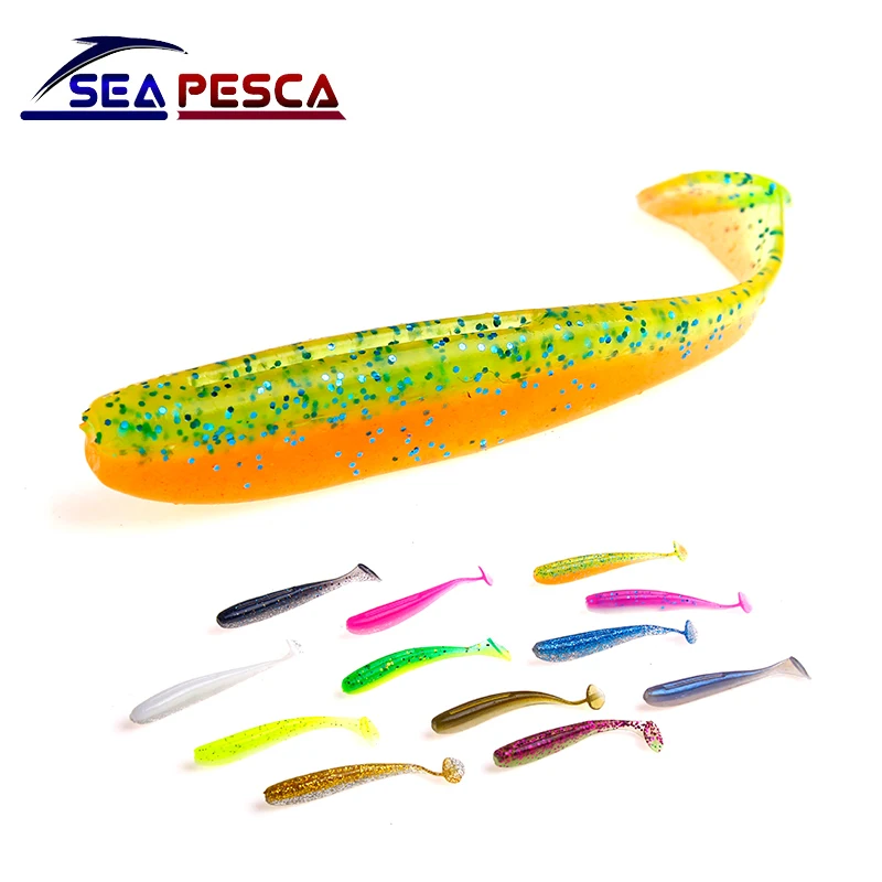 SEAPESCA 10 шт. мягкая Рыболовная Приманка 7 см 1 8 г искусственная силиконовая приманка