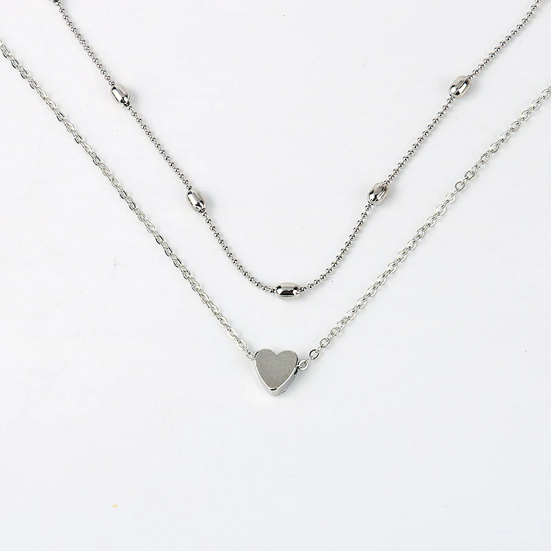 LWONG Simple Gold Silver Color Layered Chain Choker Necklace for Women Dainty Beaded Chain Tiny Heart Necklaces Chokers Jewelry
LWONG Simple Gold Silver Color Layered Chain Choker Necklace for Women Dainty Beaded Chain Tiny Heart Necklaces Chokers Jewelry