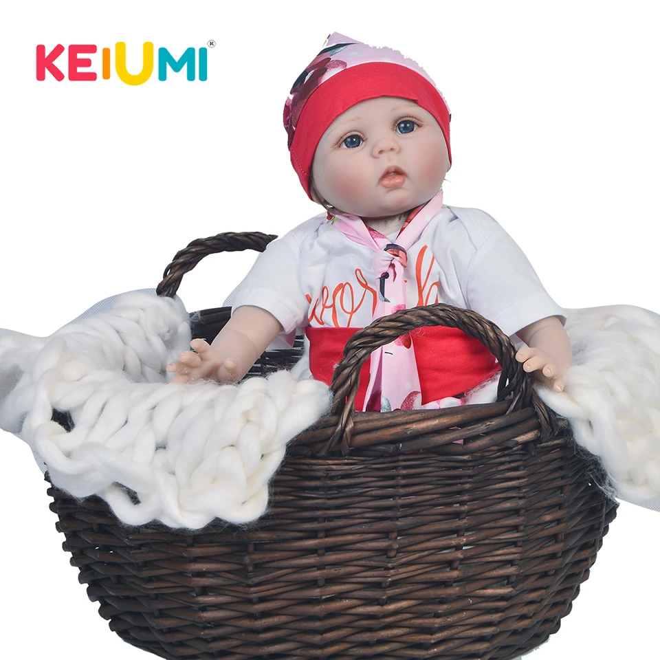 Cute 22'' Reborn Babies Girl Dolls Soft Silicone Baby 55 cm KEIUMI Realistic Fashion DIY Toy Stuffed PP Cotton Reborn Dolls Toys
Cute 22'' Reborn Babies Girl Dolls Soft Silicone Baby 55 cm KEIUMI Realistic Fashion DIY Toy Stuffed PP Cotton Reborn Dolls Toys