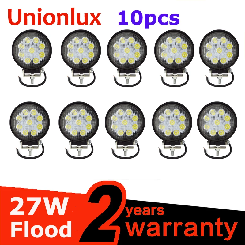 10PCS 12V 24V 27W LED Car Work Light Bar Motorcycle Lamps Spot Flood Beam LED Car Foglight for Off Road For Jeep 4WD 4x4
10PCS 12V 24V 27W LED Car Work Light Bar Motorcycle Lamps Spot Flood Beam LED Car Foglight for Off Road For Jeep 4WD 4x4