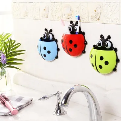 Cartoon Ladybug Sucker Toothbrush Holder Suction Hooks Household Items Bathroom Toothbrush Rack 14.5*13.5cm
Cartoon Ladybug Sucker Toothbrush Holder Suction Hooks Household Items Bathroom Toothbrush Rack 14.5*13.5cm