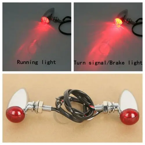 2PCS CHROME RED BULLET TURN SIGNAL for Harley Chopper Custom DYNA ROAD KING NEW Chopper Bobber Cruiser Custom
2PCS CHROME RED BULLET TURN SIGNAL for Harley Chopper Custom DYNA ROAD KING NEW Chopper Bobber Cruiser Custom