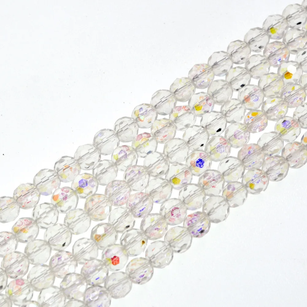 Чешское красочное круглое кольцо 8 мм стеклянная распорка|beads charms|glass spacerloose beads |