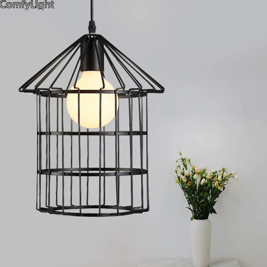 Black/whiteLoft Vintage Industrial Retro Pendant Lamp LED Light E27 Holder Iron Restaurant Bar Counter Attic Bookstore Cage Lamp
Black/whiteLoft Vintage Industrial Retro Pendant Lamp LED Light E27 Holder Iron Restaurant Bar Counter Attic Bookstore Cage Lamp