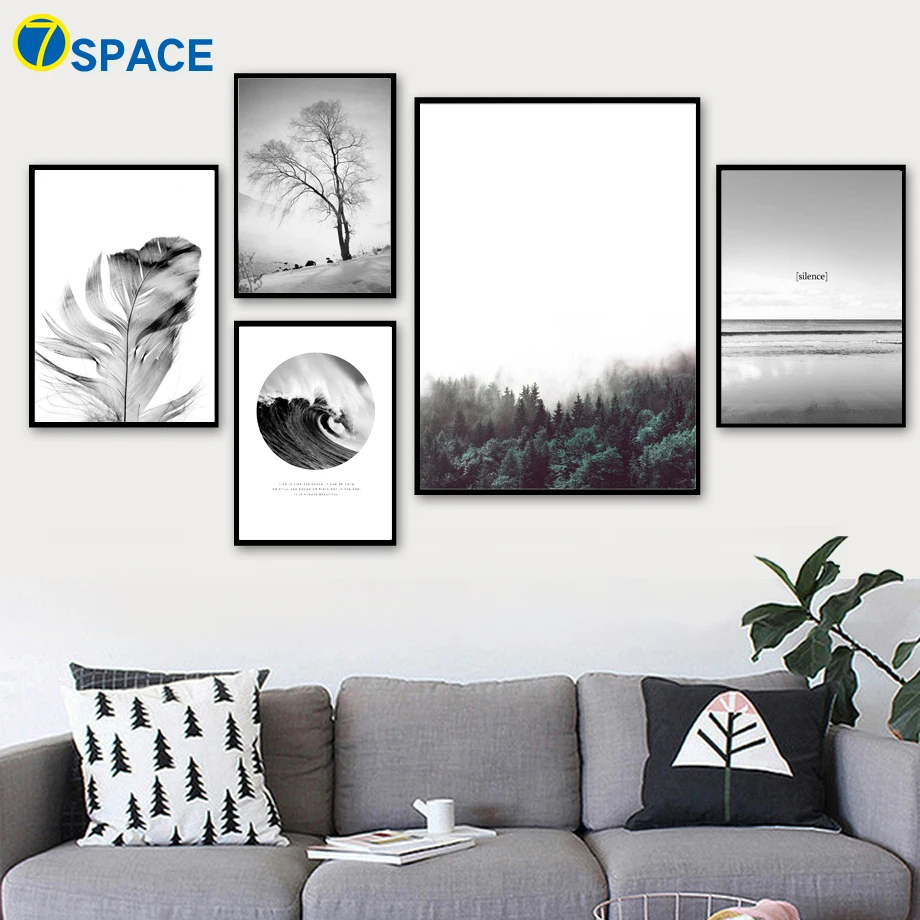 7-Space Forest Feather Landscape Nordic Posters And Prints Canvas Painting Wall Art Paintings For Living Room Wall Poster Decor
7-Space Forest Feather Landscape Nordic Posters And Prints Canvas Painting Wall Art Paintings For Living Room Wall Poster Decor