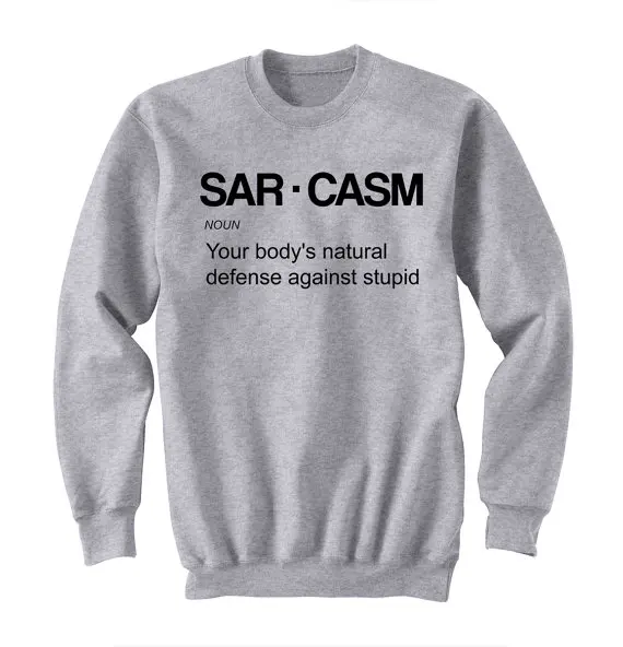 SAR.CASM Unisex Tumblr Shirt Gifts for Teen boys Girls pullovers Fashion Trending Hipster Instagram Tops sweatshirts
SAR.CASM Unisex Tumblr Shirt Gifts for Teen boys Girls pullovers Fashion Trending Hipster Instagram Tops sweatshirts