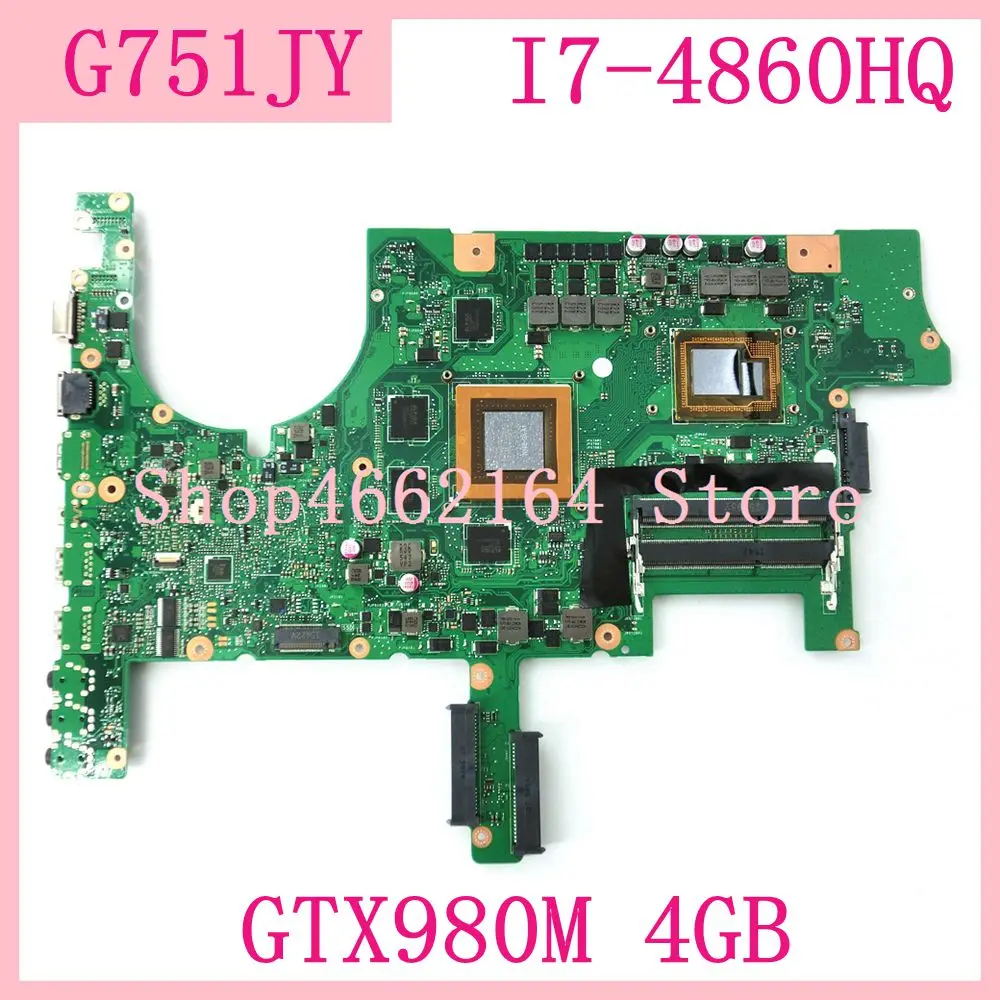 Материнская плата G751JY i7-4860HQ CPU GTX980M/4GB GPU для ноутбука ASUS G751J G751 G751JT G751JY
Материнская плата G751JY i7-4860HQ CPU GTX980M/4GB GPU для ноутбука ASUS G751J G751 G751JT G751JY