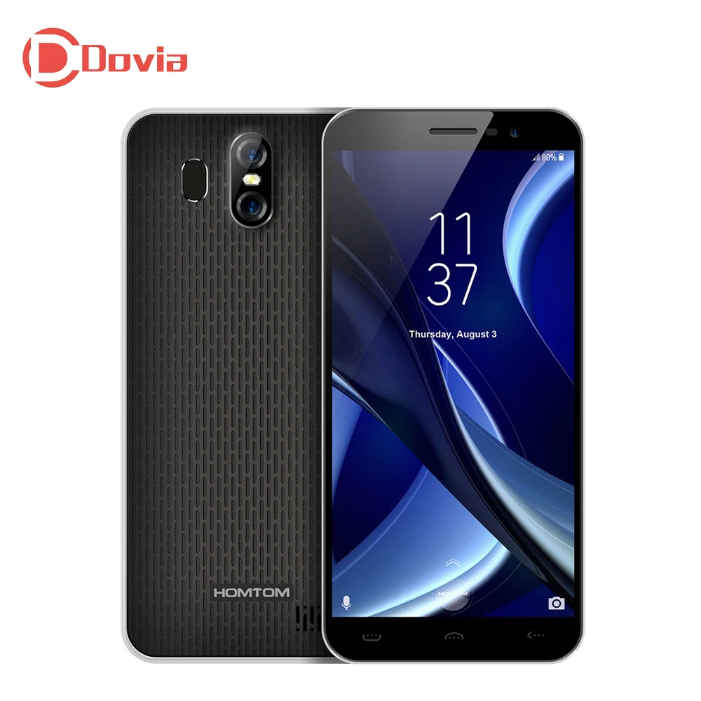 HOMTOM S16 3g Мобильный телефон 5 "Android 7 0 MTK6580 4 ядра 3000 mAh 2 ГБ + 16 GB 1280x640 HD Дисплей