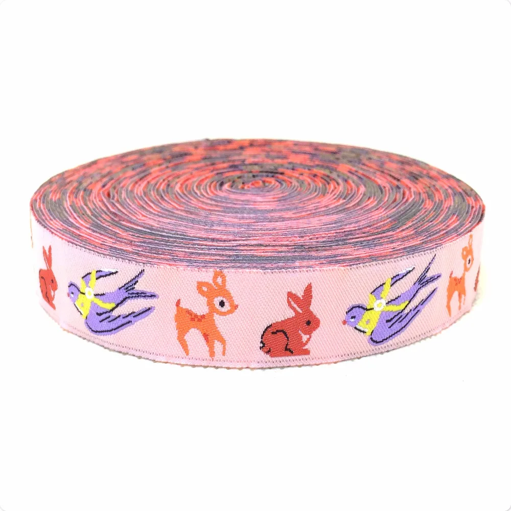 

Zakka handmade accessories ribbon laciness clinched cartoon Woven Jacquard Ribbon width 5/8" 16MM 10yards/lot KTZD15102230