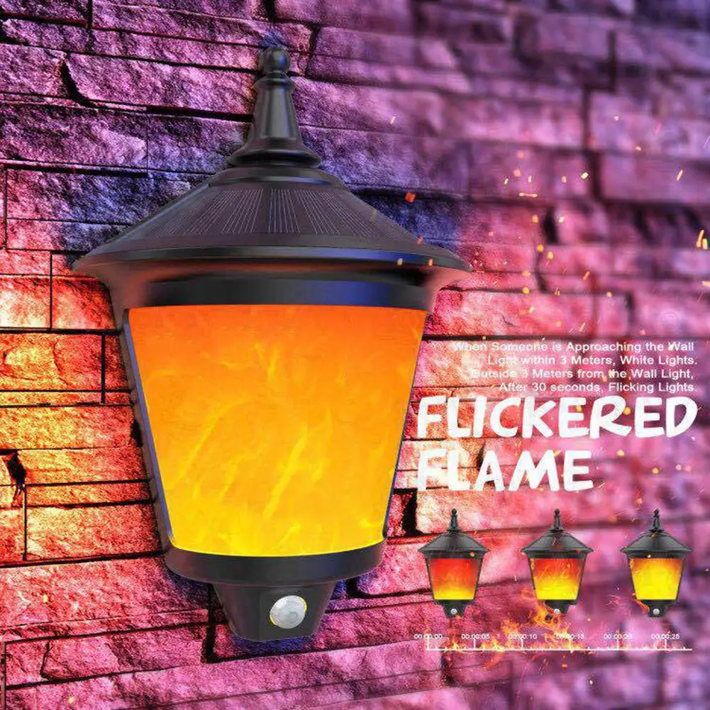 96 LED Waterproof Solar Wall Flame Light Super Brightness Outdoor Flickering Lamp Easy to Install for Lawn Street Garden
96 LED Waterproof Solar Wall Flame Light Super Brightness Outdoor Flickering Lamp Easy to Install for Lawn Street Garden
