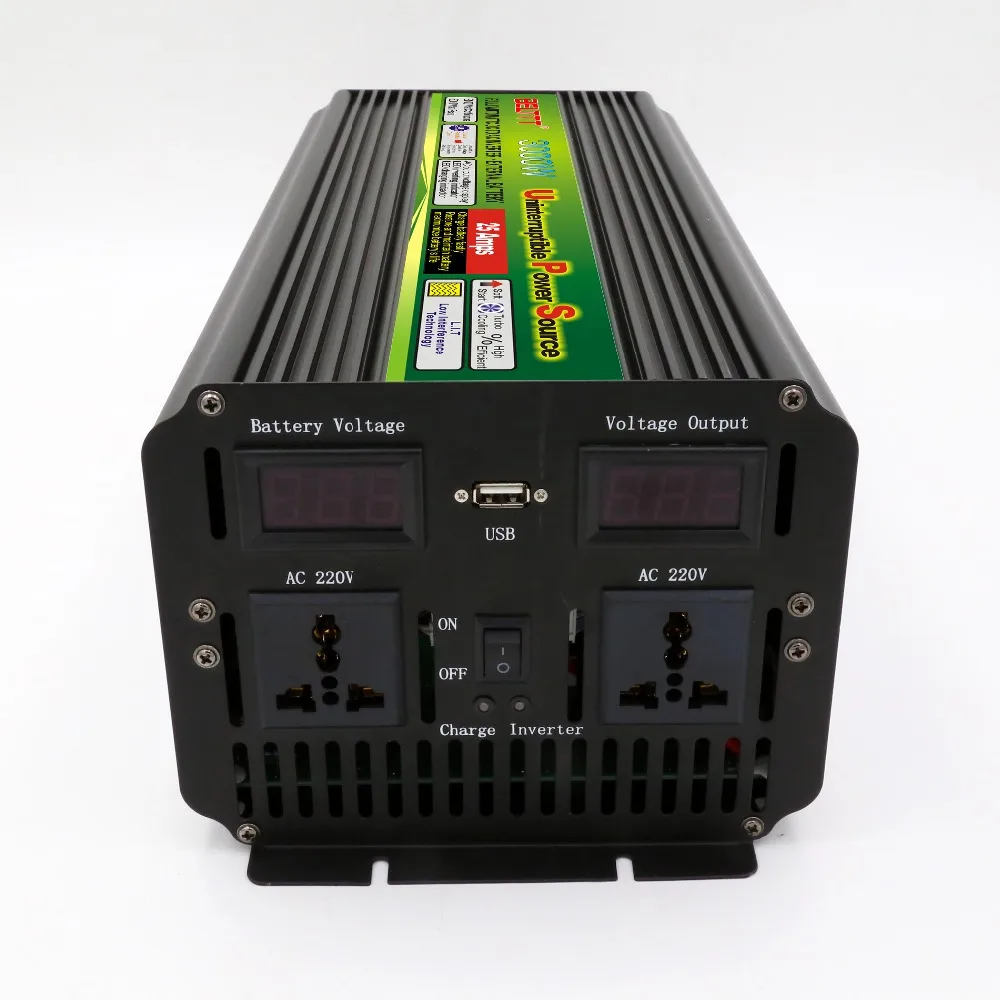 Инвертор с автоматическим переключателем DC 12 В AC 3000 в 6000 Вт|ups 3000w|ups switchups battery |