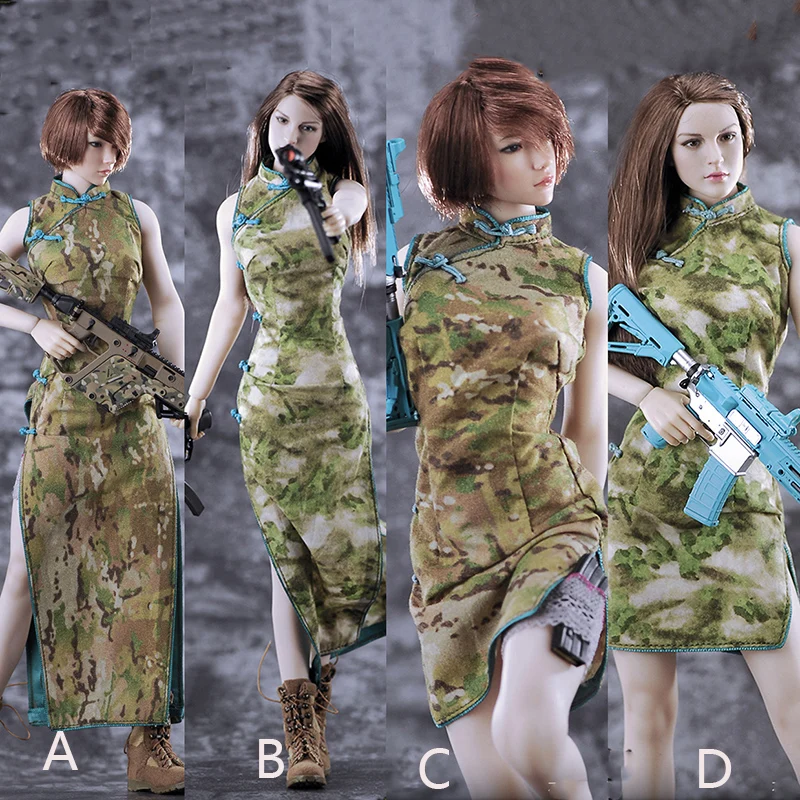 MF-003 1/6 Scale Sexy Female MULTIFUN 1/6 Camouflage Cheongsam SET for female seamless large mid bust body figure toy gift
MF-003 1/6 Scale Sexy Female MULTIFUN 1/6 Camouflage Cheongsam SET for female seamless large mid bust body figure toy gift