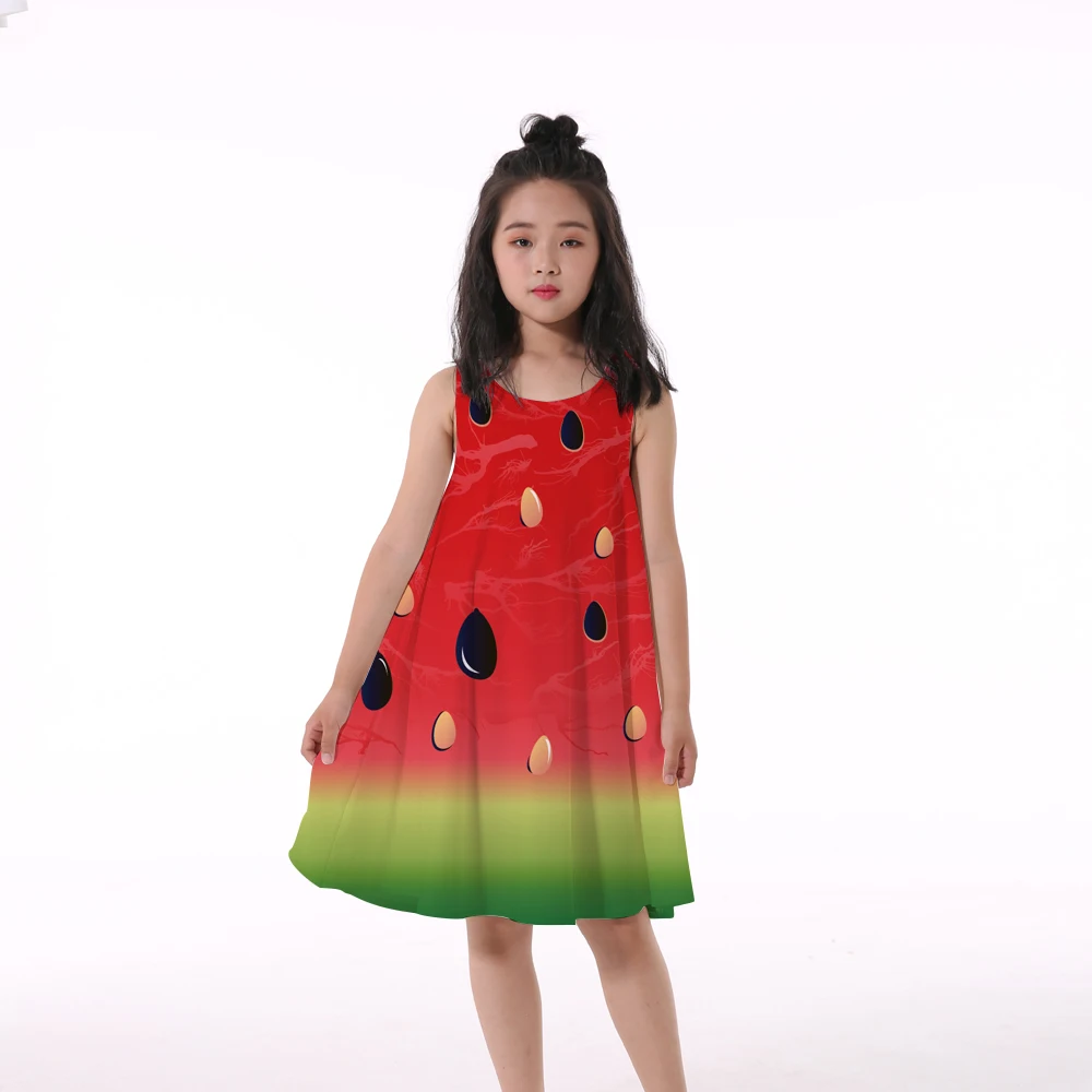New fashion 2019 Children Dress 3D watermelon Print Summer Princess Dress Girls Kids Back V Kids Vest Children Clothes
New fashion 2019 Children Dress 3D watermelon Print Summer Princess Dress Girls Kids Back V Kids Vest Children Clothes