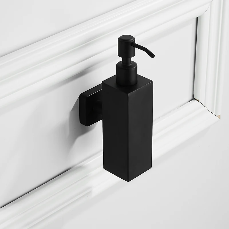 Simple Black liquid soap dispenser 300ml ,SUS 304 stainless steel bottle +head soap dispenser,black painting surface finishing
Simple Black liquid soap dispenser 300ml ,SUS 304 stainless steel bottle +head soap dispenser,black painting surface finishing