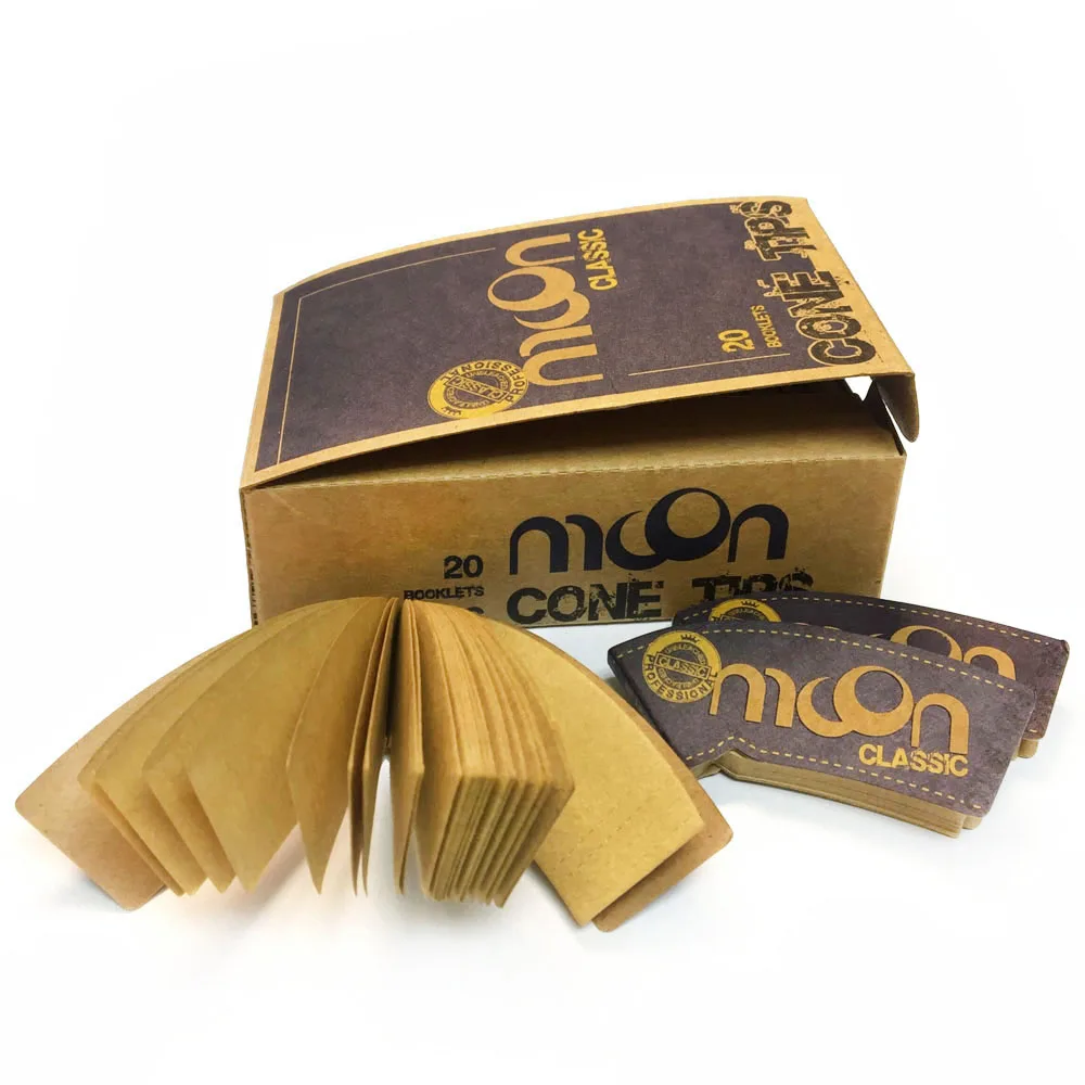 MOON Rolling Filter Tips Natural Rolling Filter Tips 50 leaves Organic Paper Tips
MOON Rolling Filter Tips Natural Rolling Filter Tips 50 leaves Organic Paper Tips