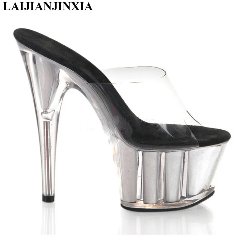 LAIJIANJINXIA New Transparent Pvc Women Slippers Outdoor Slides Ladies 15Cm High Heels Open Toe Platform Shoes Women's Shoes
LAIJIANJINXIA New Transparent Pvc Women Slippers Outdoor Slides Ladies 15Cm High Heels Open Toe Platform Shoes Women's Shoes