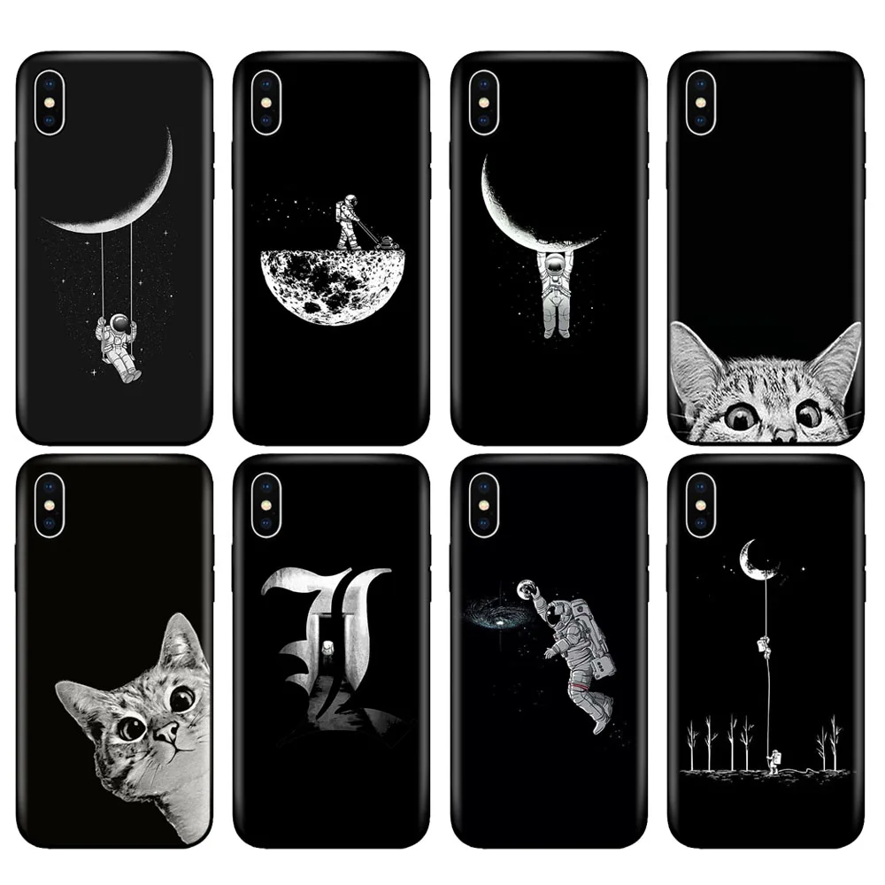 Black tpu case for iphone 5 5s SE 2020 6 6s 7 8 plus x 10 case silicone cover for iphone XR XS 11 pro Max Space Moon Cats black
Black tpu case for iphone 5 5s SE 2020 6 6s 7 8 plus x 10 case silicone cover for iphone XR XS 11 pro Max Space Moon Cats black