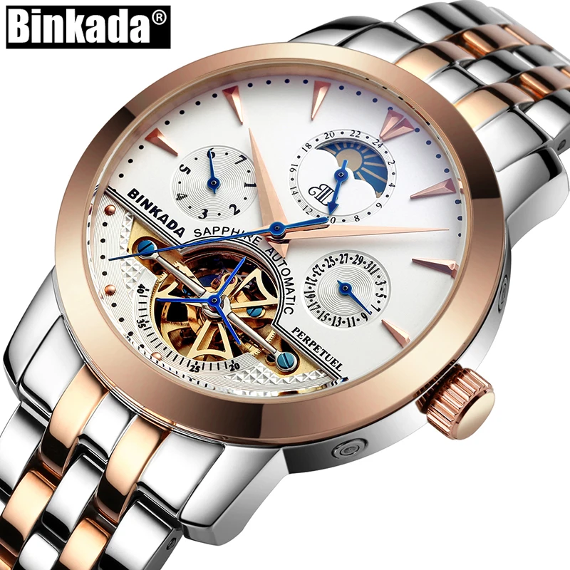 Top Luxury Brand Sport Tourbillon Mechanical Watches Casual Self Wind Full Steel BINKADA Skeleton Business Mens Automatic Watch
Top Luxury Brand Sport Tourbillon Mechanical Watches Casual Self Wind Full Steel BINKADA Skeleton Business Mens Automatic Watch