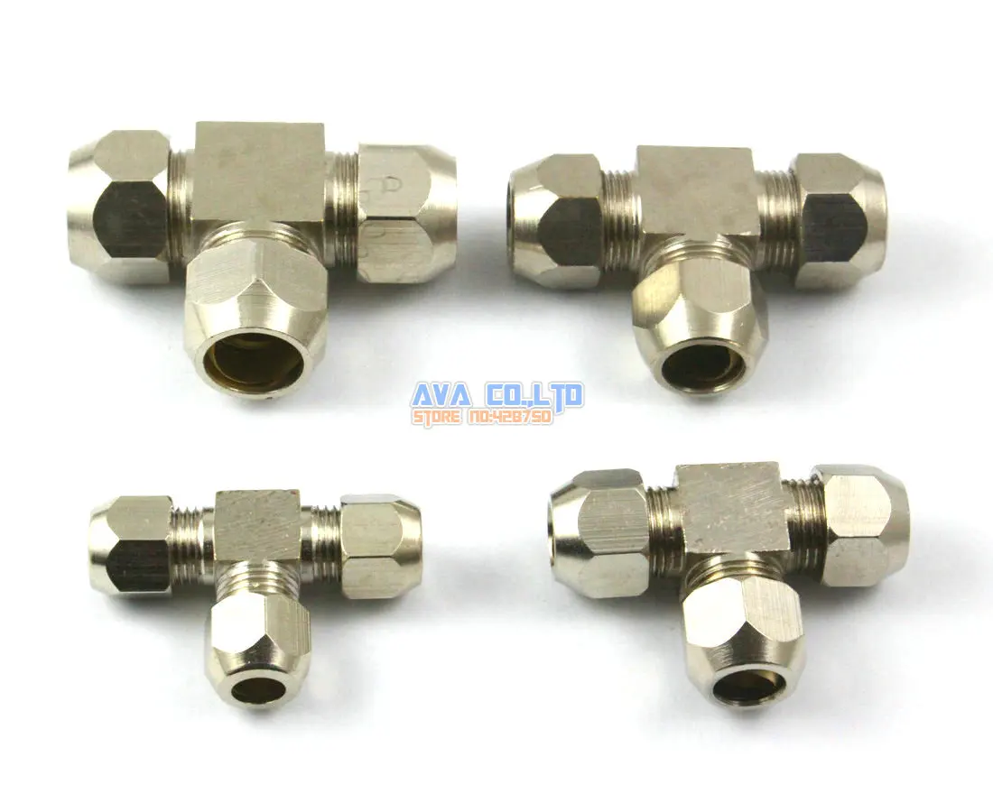5 Pieces Brass 8mm 3 way Compression Connector Fitting Fuel Air Gas Water Hose Connector Coupler
5 Pieces Brass 8mm 3 way Compression Connector Fitting Fuel Air Gas Water Hose Connector Coupler