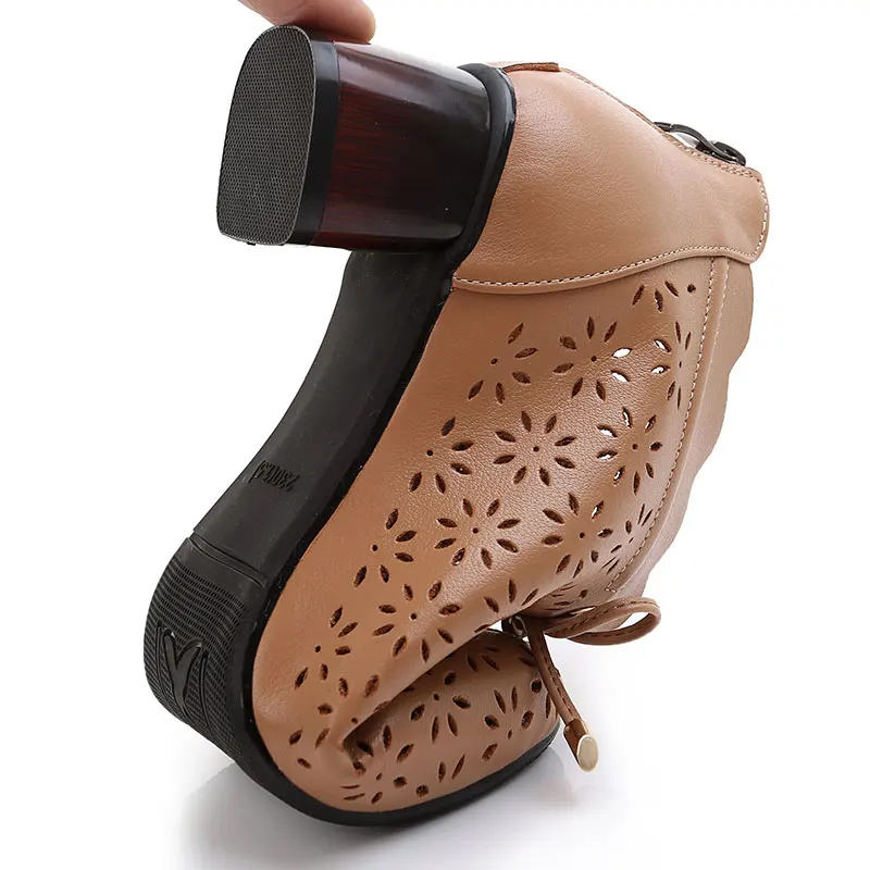 GKTINOO Spring Fashion Genuine Leather Shoes Women Pumps Breathable Hollow Women High Heel Shoes Lace up Comfort Casual Shoes
GKTINOO Spring Fashion Genuine Leather Shoes Women Pumps Breathable Hollow Women High Heel Shoes Lace up Comfort Casual Shoes
