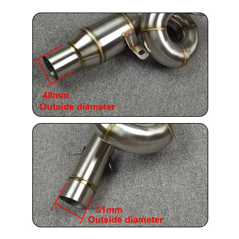for Kawasaki Z800 Motorcycle Motorbike Exhaust Muffler Escape Middle Link Pipe Slip on Z800 304 Stainless Steel
for Kawasaki Z800 Motorcycle Motorbike Exhaust Muffler Escape Middle Link Pipe Slip on Z800 304 Stainless Steel