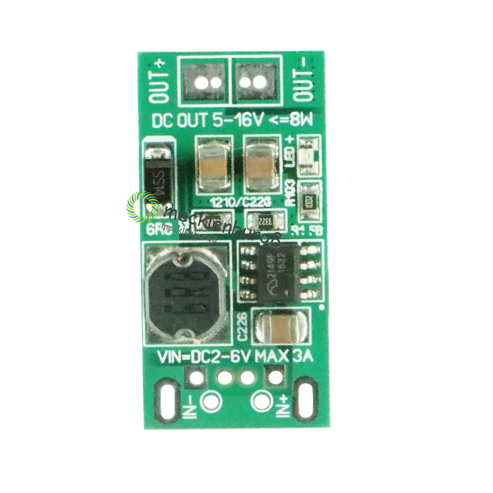 

2018 New 8W USB Input DC-DC 5V (2V-6V) to 12V Step Up Boost Module Power Supply Converter Charger Module 90% Efficiency