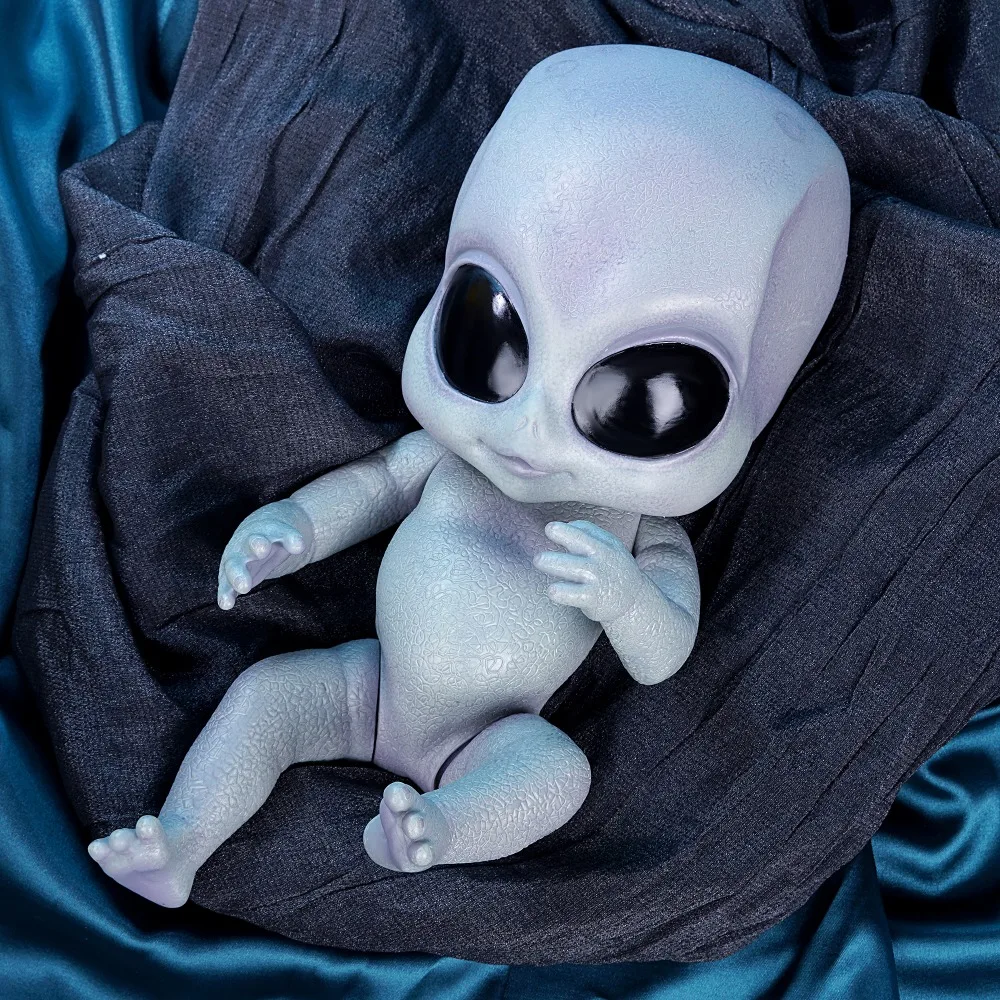 Реалистичная виниловая игрушка reborn baby 14 дюймов кукла-инопланетянин ручная