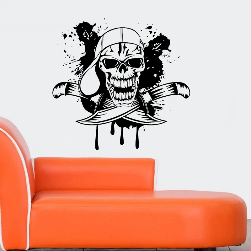 Skull Halloween Hat Dagger Sticker Punk Death Decal Devil Poster Name Car Window Art Wall Decals Parede Decor Mural
Skull Halloween Hat Dagger Sticker Punk Death Decal Devil Poster Name Car Window Art Wall Decals Parede Decor Mural