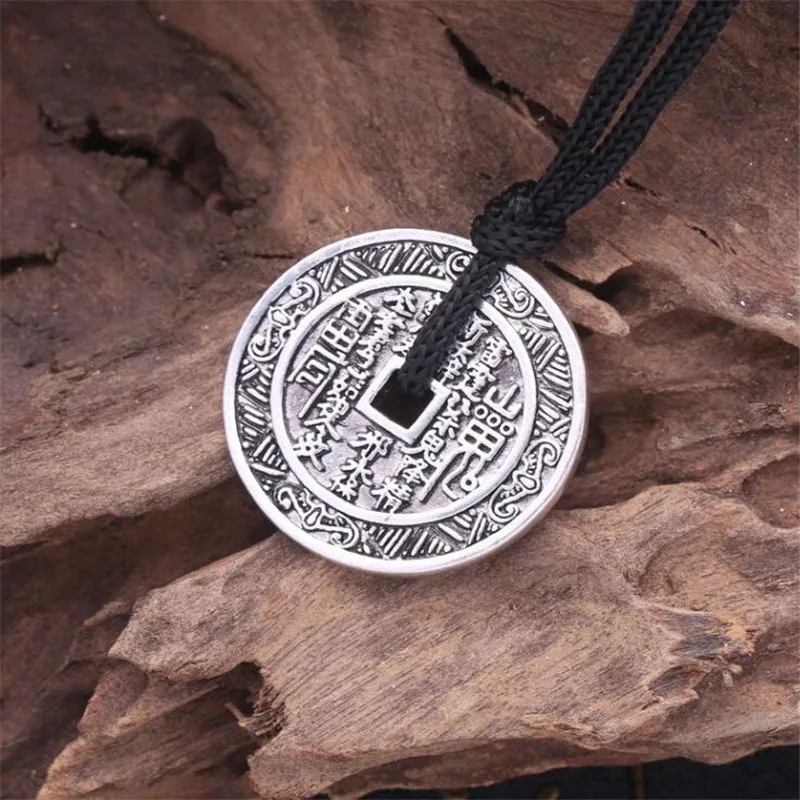 Hot Vintage gossip copper money pendant necklace women ancient silver amulet necklace rope statement jewelry necklace men
Hot Vintage gossip copper money pendant necklace women ancient silver amulet necklace rope statement jewelry necklace men