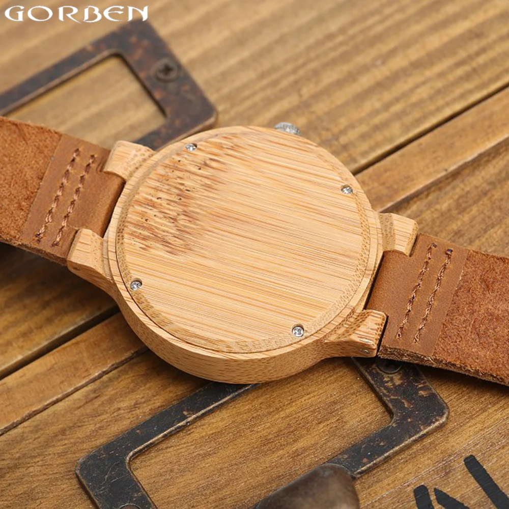Natural Bamboo Wood Watches Men Carved Pirate Roman Numerals Analog Quartz Wristwatches Women Mens Casual Skull Engraved Clock
Natural Bamboo Wood Watches Men Carved Pirate Roman Numerals Analog Quartz Wristwatches Women Mens Casual Skull Engraved Clock