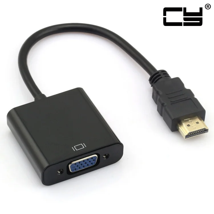 HDMI-compatible Male Input to VGA Female Output Video Adapter for TV Projectors Monitor PC Lap top Black
HDMI-compatible Male Input to VGA Female Output Video Adapter for TV Projectors Monitor PC Lap top Black