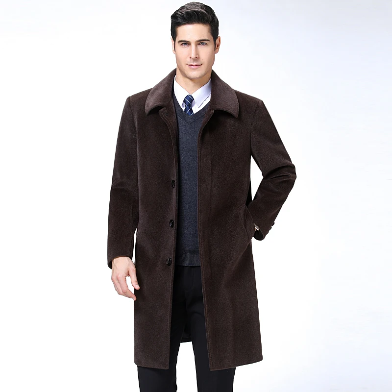 2019 Men Thicken long wool coat for mens wool jacket winter Faux velvet Casual warm cashmere clothes
2019 Men Thicken long wool coat for mens wool jacket winter Faux velvet Casual warm cashmere clothes