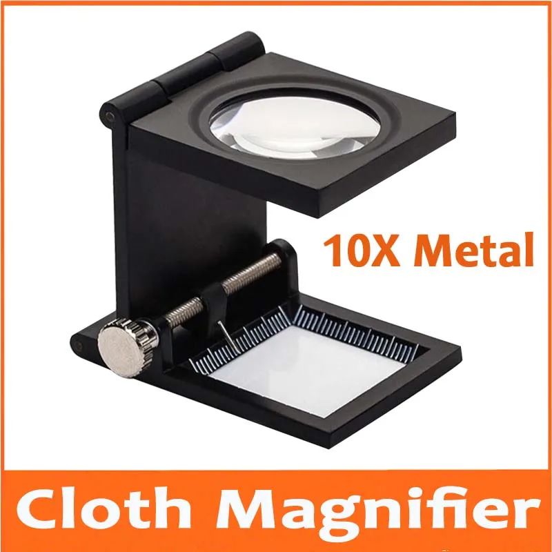 10X 28mm Lens Glass Foldable Metal Cloth Magnifier Loupe Stand Cloth Measurement Magnifying Glass with Reading Scale 1mm
10X 28mm Lens Glass Foldable Metal Cloth Magnifier Loupe Stand Cloth Measurement Magnifying Glass with Reading Scale 1mm