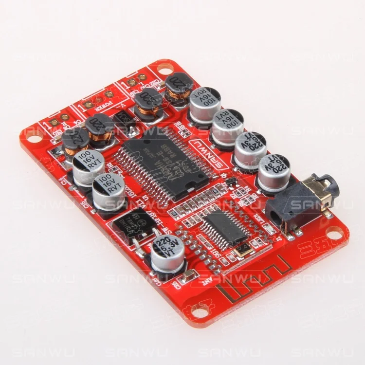 DC12V 2A 15 Вт + YDA138 стерео двухканальный Класс D Bluetooth цифровой усилитель плата 4-10 Ом |