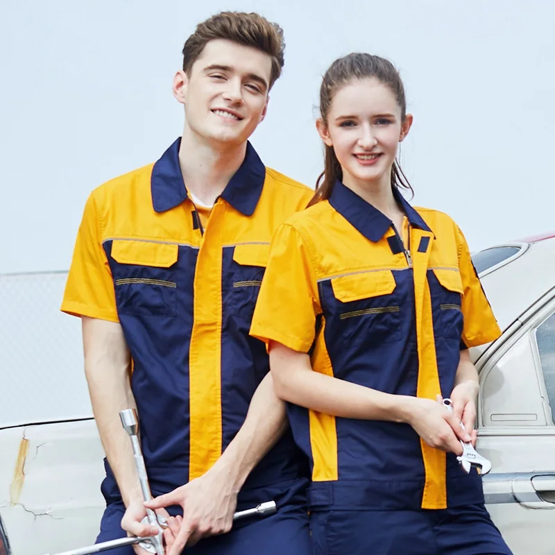 Summer Work Clothes Men Women,With Light Reflection Strip,Mens Auto Repair Coveralls,Anti-friction Breathable Workshop Work Wear
Summer Work Clothes Men Women,With Light Reflection Strip,Mens Auto Repair Coveralls,Anti-friction Breathable Workshop Work Wear