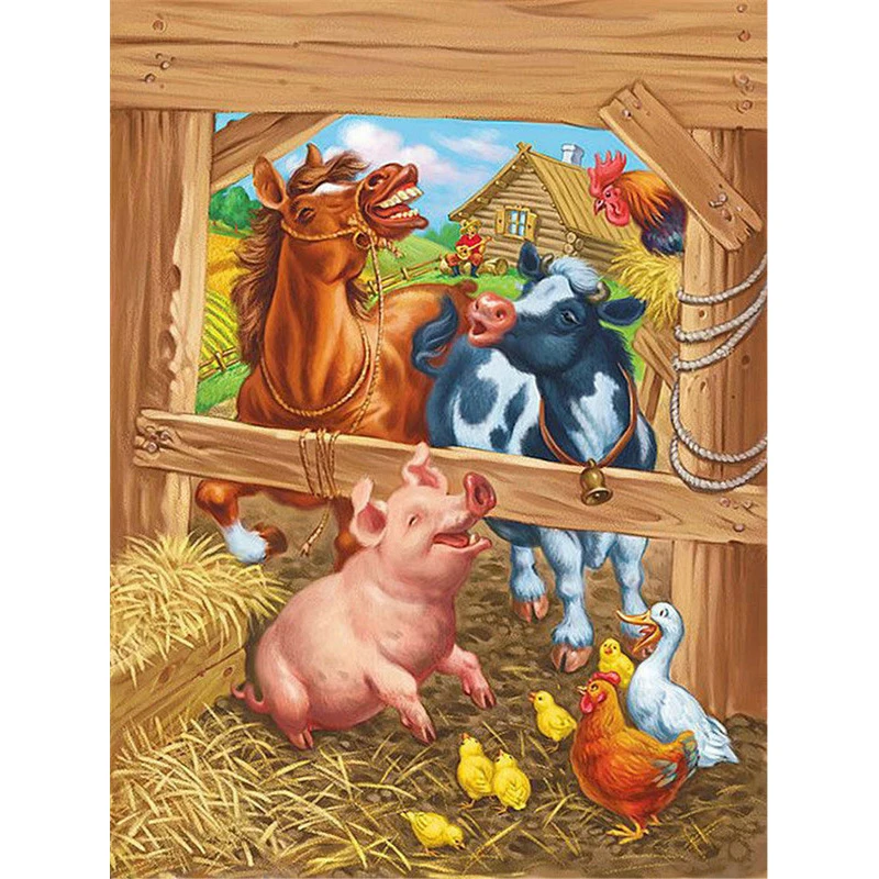 5D Diamond Painting DIY Full Drill Diamond Embroidery Farm Cow Horse Pig Pattern Cross Stitch Stickers Mosaic Drill icons
5D Diamond Painting DIY Full Drill Diamond Embroidery Farm Cow Horse Pig Pattern Cross Stitch Stickers Mosaic Drill icons