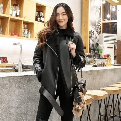 Женская куртка бомбер из натуральной кожи Merino модная дизайнерская зимняя