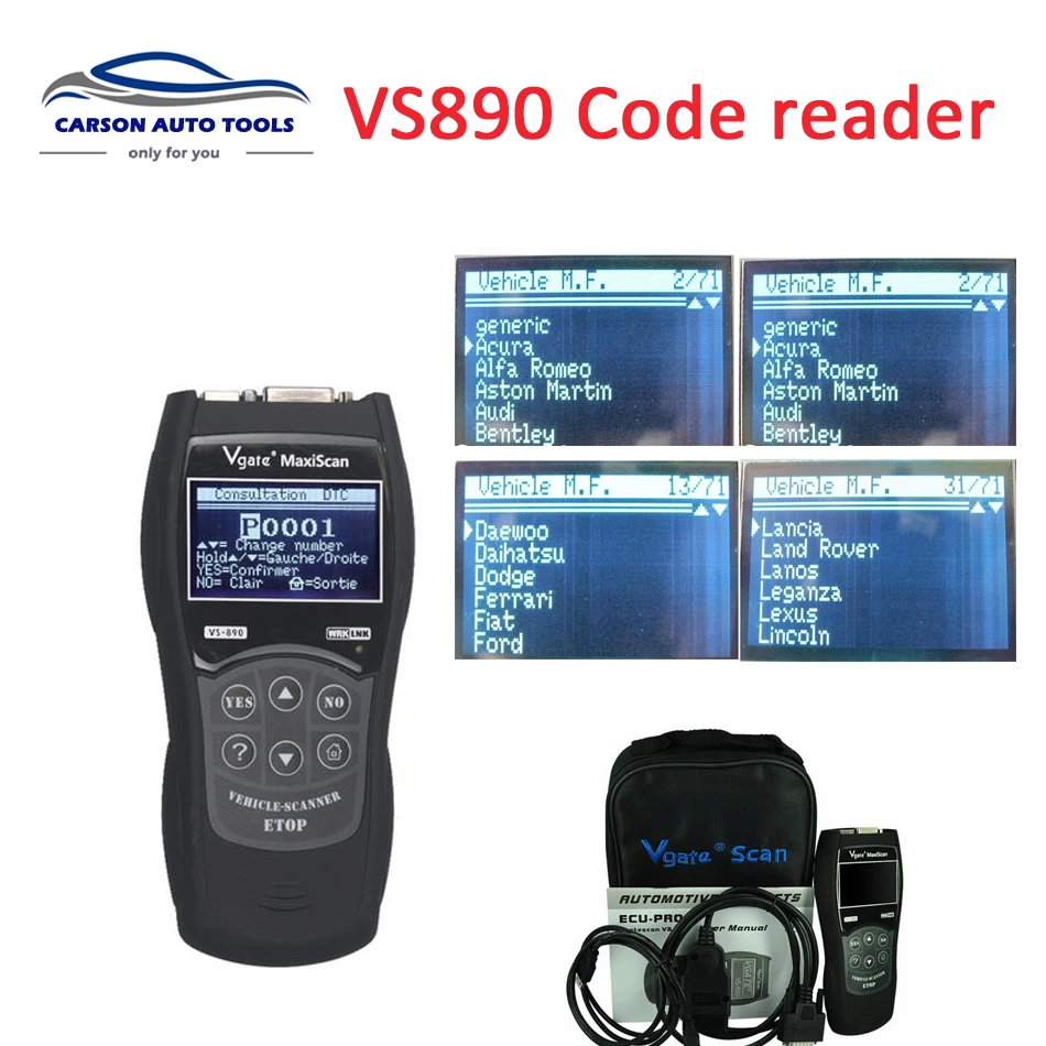 2017 Vgate MaxiScan VS890 Автомобильный сканер OBD2 сканер универсальный считыватель кодов многоязычный автомобильный диагностический инструмент vgate ...
2017 Vgate MaxiScan VS890 Автомобильный сканер OBD2 сканер универсальный считыватель кодов многоязычный автомобильный диагностический инструмент vgate ...