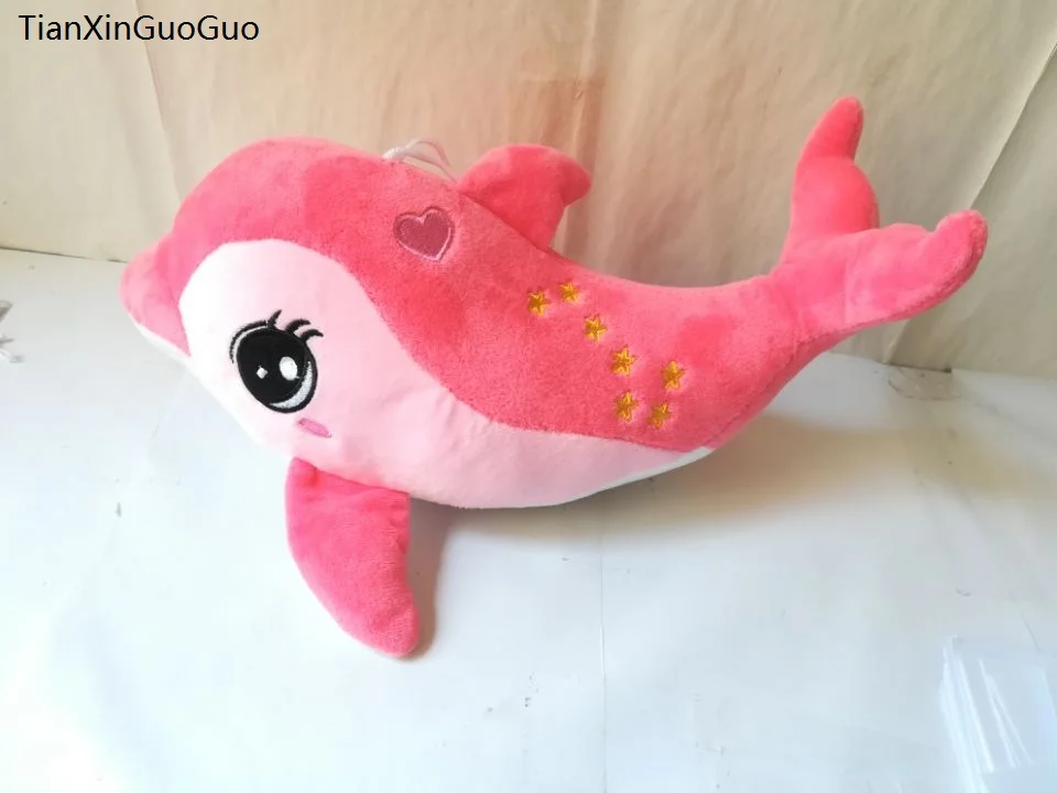 about 32cm pink dolphin plush toy stars dolphin soft doll kid's toy Christmas gift b1469
about 32cm pink dolphin plush toy stars dolphin soft doll kid's toy Christmas gift b1469