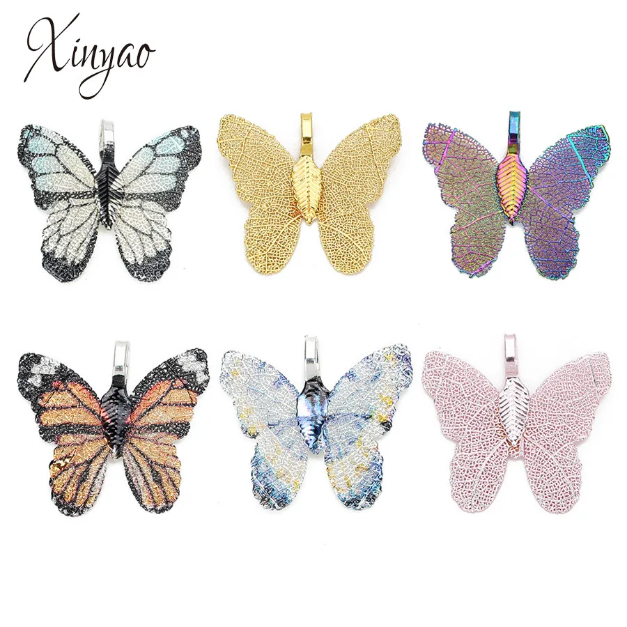 XINYAO 2Pcs/lot 7 Colors Butterfly Leaf Floating Charms Pendants 31*29mm For Diy Bracelet Necklace Handmade Jewelry Making F7873
XINYAO 2Pcs/lot 7 Colors Butterfly Leaf Floating Charms Pendants 31*29mm For Diy Bracelet Necklace Handmade Jewelry Making F7873