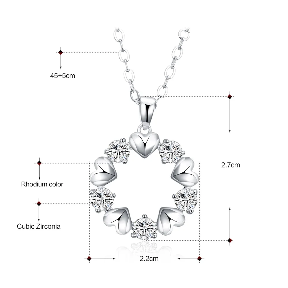DreamCarnival 1989 Hearts Shape Cubic Zirconia Pendant Necklace for Women Rhodium Color Collana Drop Shipping Wholesales WP6402
DreamCarnival 1989 Hearts Shape Cubic Zirconia Pendant Necklace for Women Rhodium Color Collana Drop Shipping Wholesales WP6402