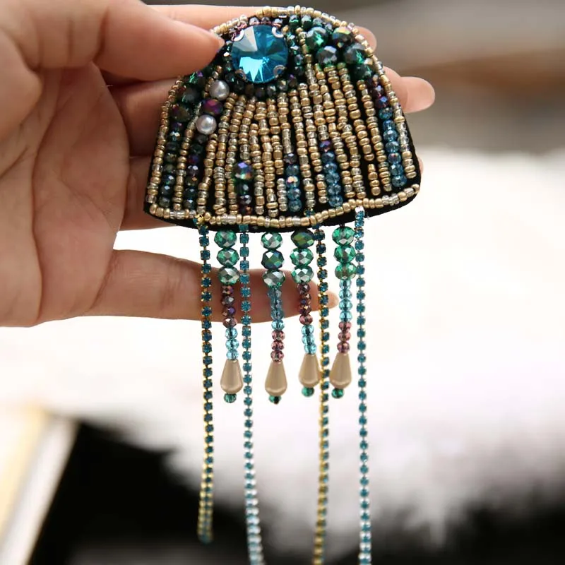 Fashion sea animal beaded patches for clothing DIY Sew on rhinestone sequin patch tassel embroidery Jellyfish parche ropa
Fashion sea animal beaded patches for clothing DIY Sew on rhinestone sequin patch tassel embroidery Jellyfish parche ropa