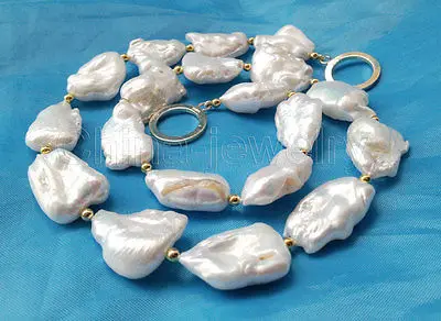 Prett Lovely Women's Wedding Wholesale shipping 100% Natural jewelry >Beautiful 18" 23mm white Reborn Keshi baroque freshwa
Prett Lovely Women's Wedding Wholesale shipping 100% Natural jewelry >Beautiful 18" 23mm white Reborn Keshi baroque freshwa