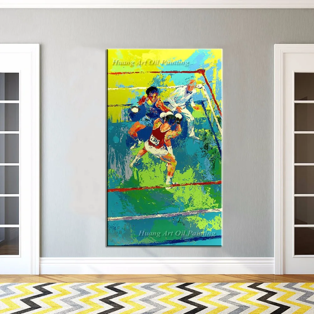 New Hand Painted Oil Painting on Canvas Olympic Boxing Moscow 1980 Wall Painting for Room Decor Sports Paintings
New Hand Painted Oil Painting on Canvas Olympic Boxing Moscow 1980 Wall Painting for Room Decor Sports Paintings