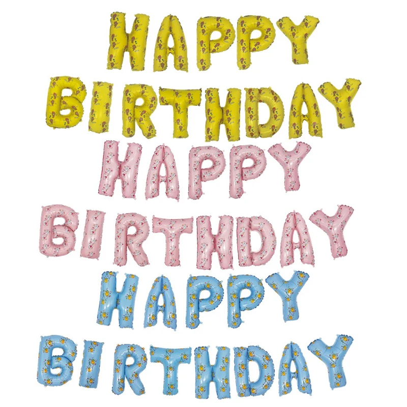 13pcs/lot Cartoon Animal Print 16inch Letter Happy Birthday Balloons Bear Rabbit Kids Baby Shower Party Decor Aluminum Balloon
13pcs/lot Cartoon Animal Print 16inch Letter Happy Birthday Balloons Bear Rabbit Kids Baby Shower Party Decor Aluminum Balloon