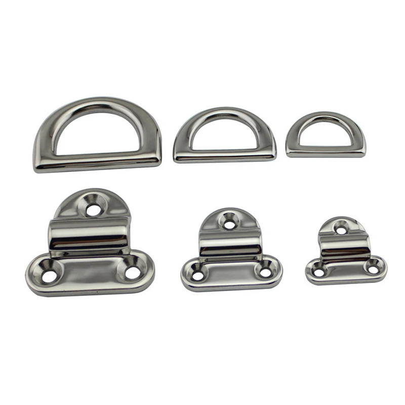 6mm/8mm/10mm Stainless Steel D Ring Deck Folding Pad Eye Lashing Tie Down Cleat for Marine Yacht Boat Accessories
6mm/8mm/10mm Stainless Steel D Ring Deck Folding Pad Eye Lashing Tie Down Cleat for Marine Yacht Boat Accessories