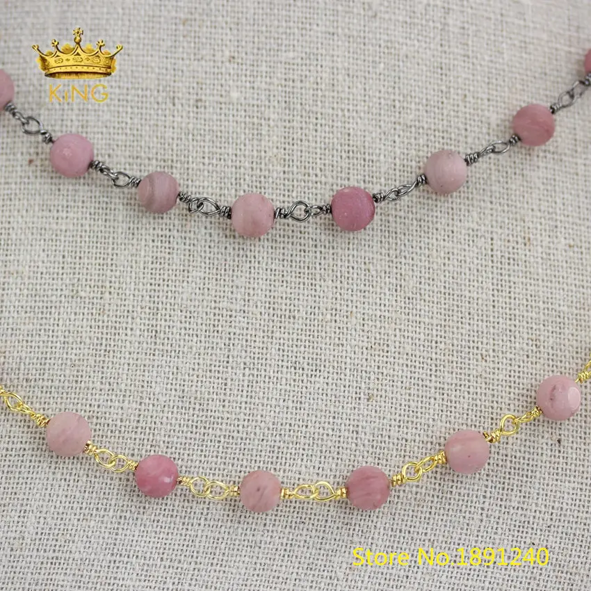 5meters Frosted Rhodonite Stones Loose Beads Chains Making Necklace,Matted Round Beaded Chain Copper Jewelry Crafts Bulk
5meters Frosted Rhodonite Stones Loose Beads Chains Making Necklace,Matted Round Beaded Chain Copper Jewelry Crafts Bulk